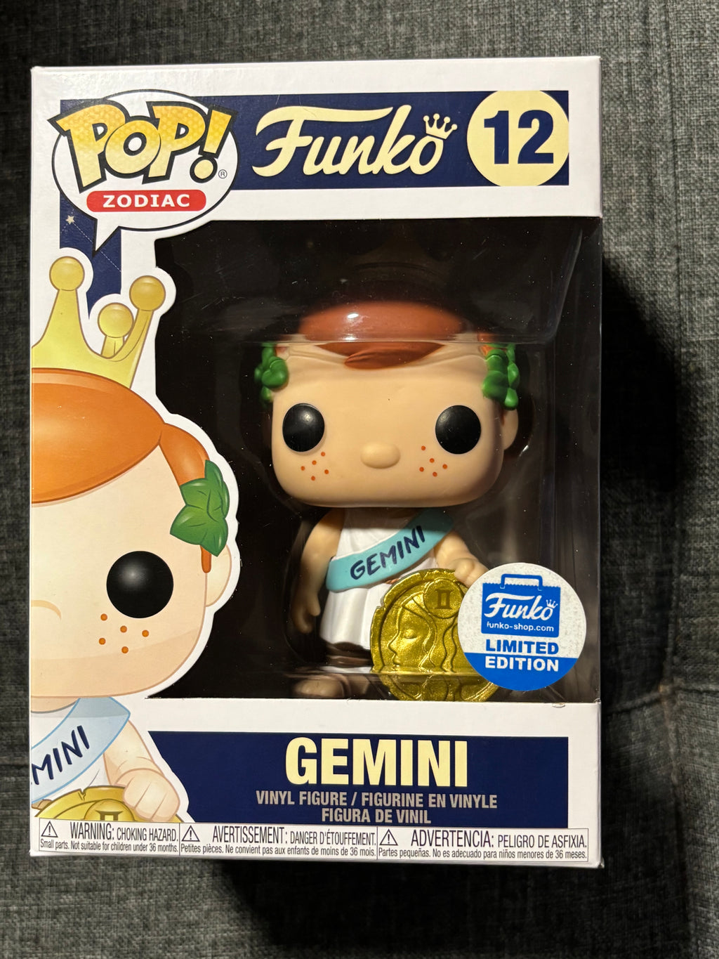 Freddy Funko as Gemini (see photos)