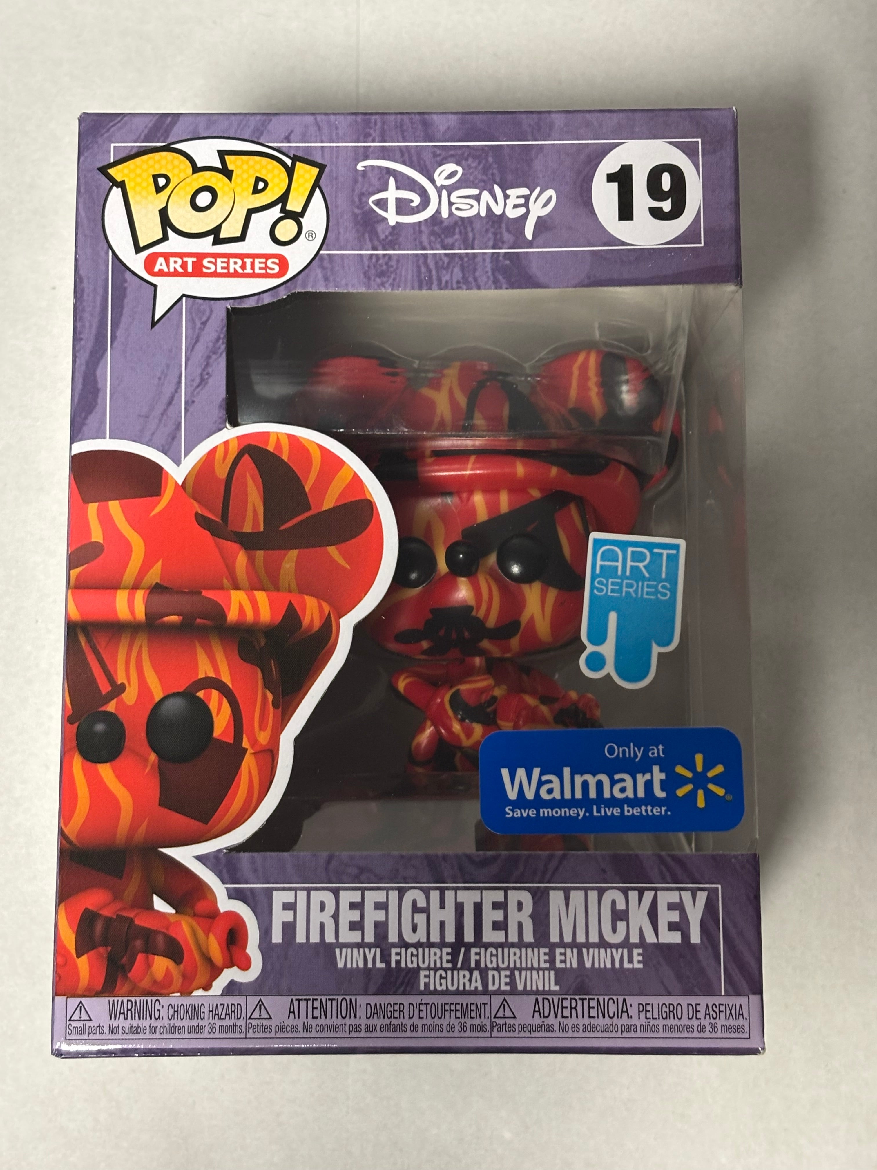 Funko Pop! Art Series: Disney - Firefighter Mickey #19 Walmart Exclusive