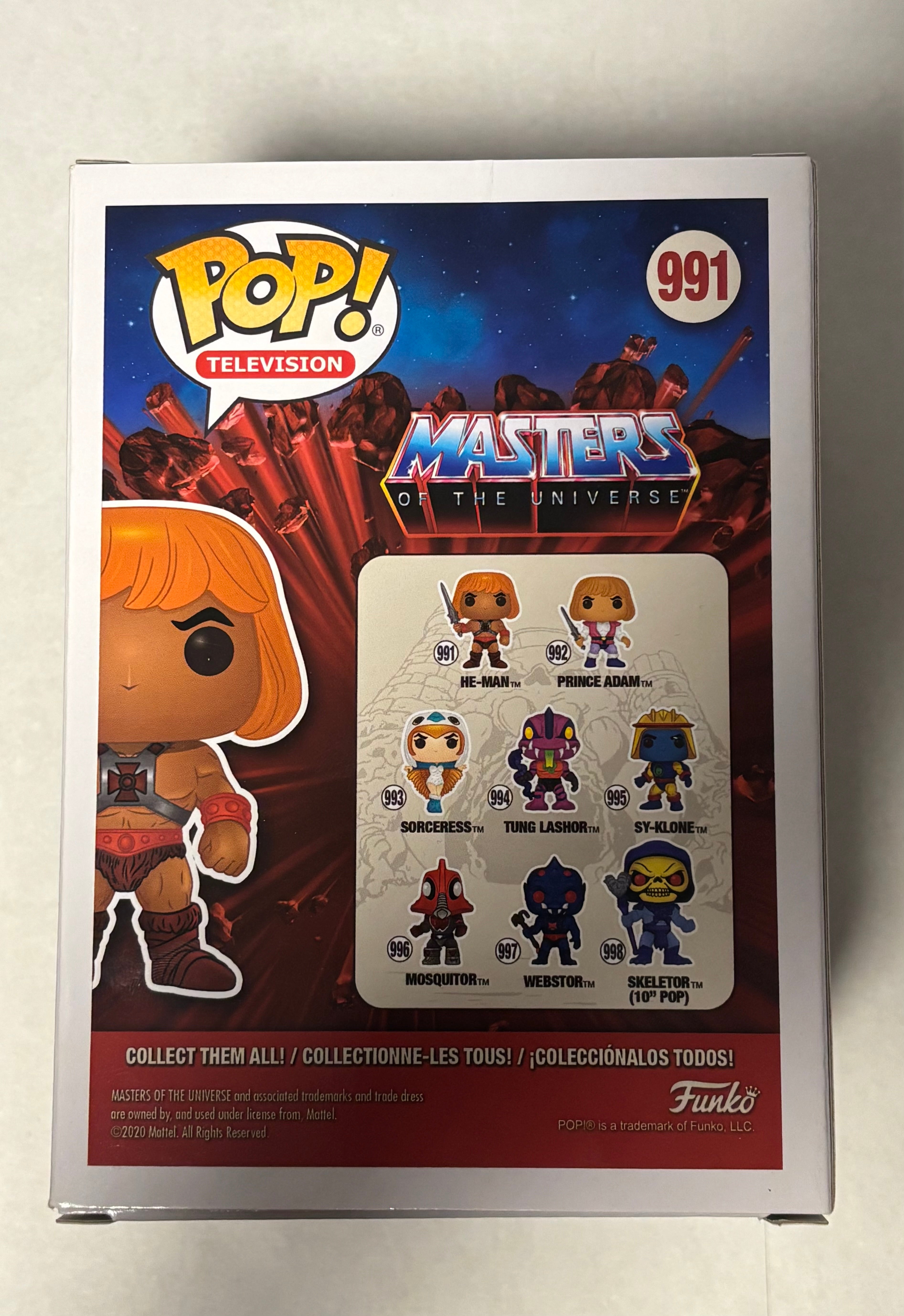 Funko POP He-Man Glow in the Dark 991 Walmart Exclusive Vinyl Figure New