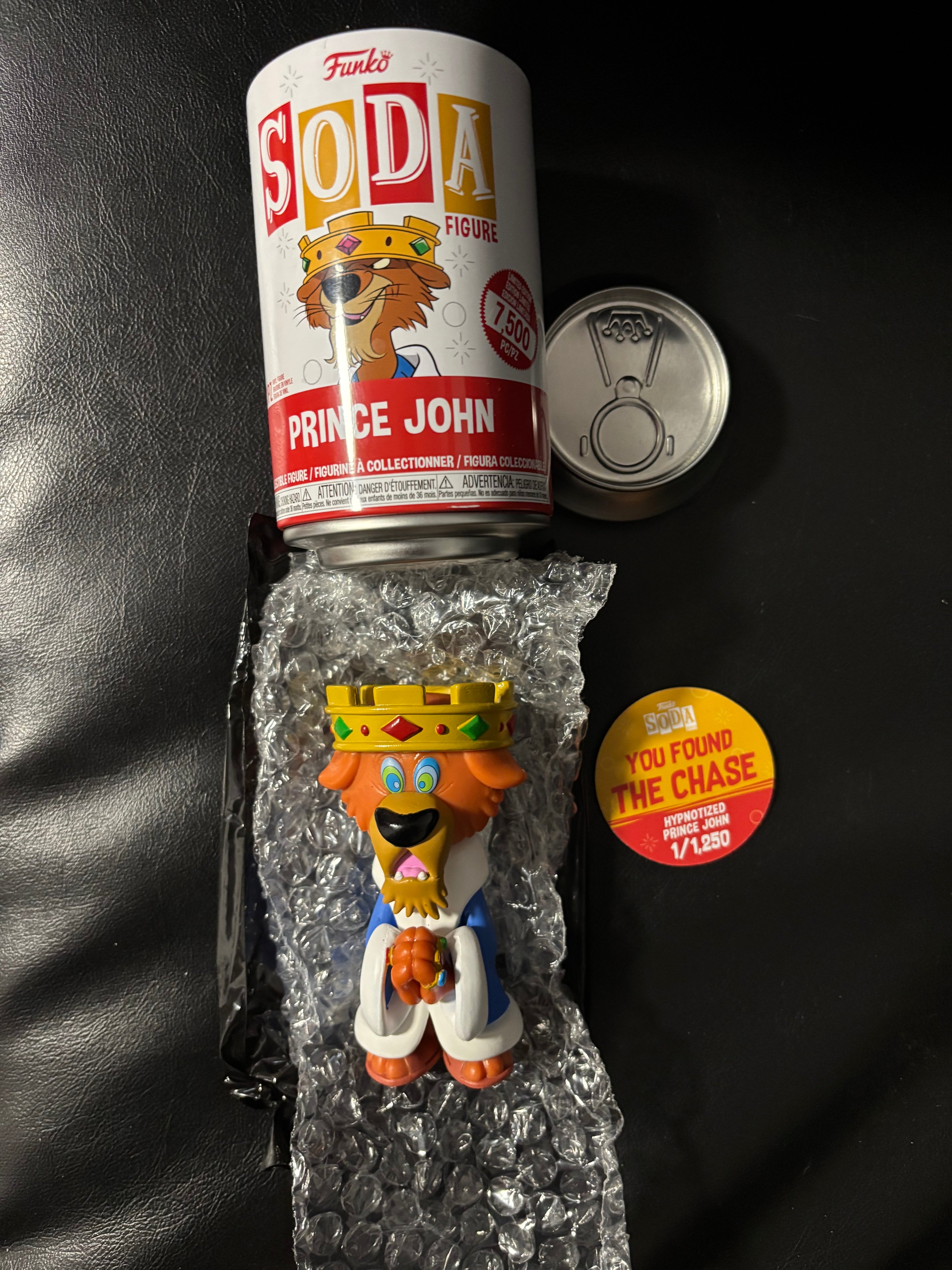 Prince John (Chase) opened can