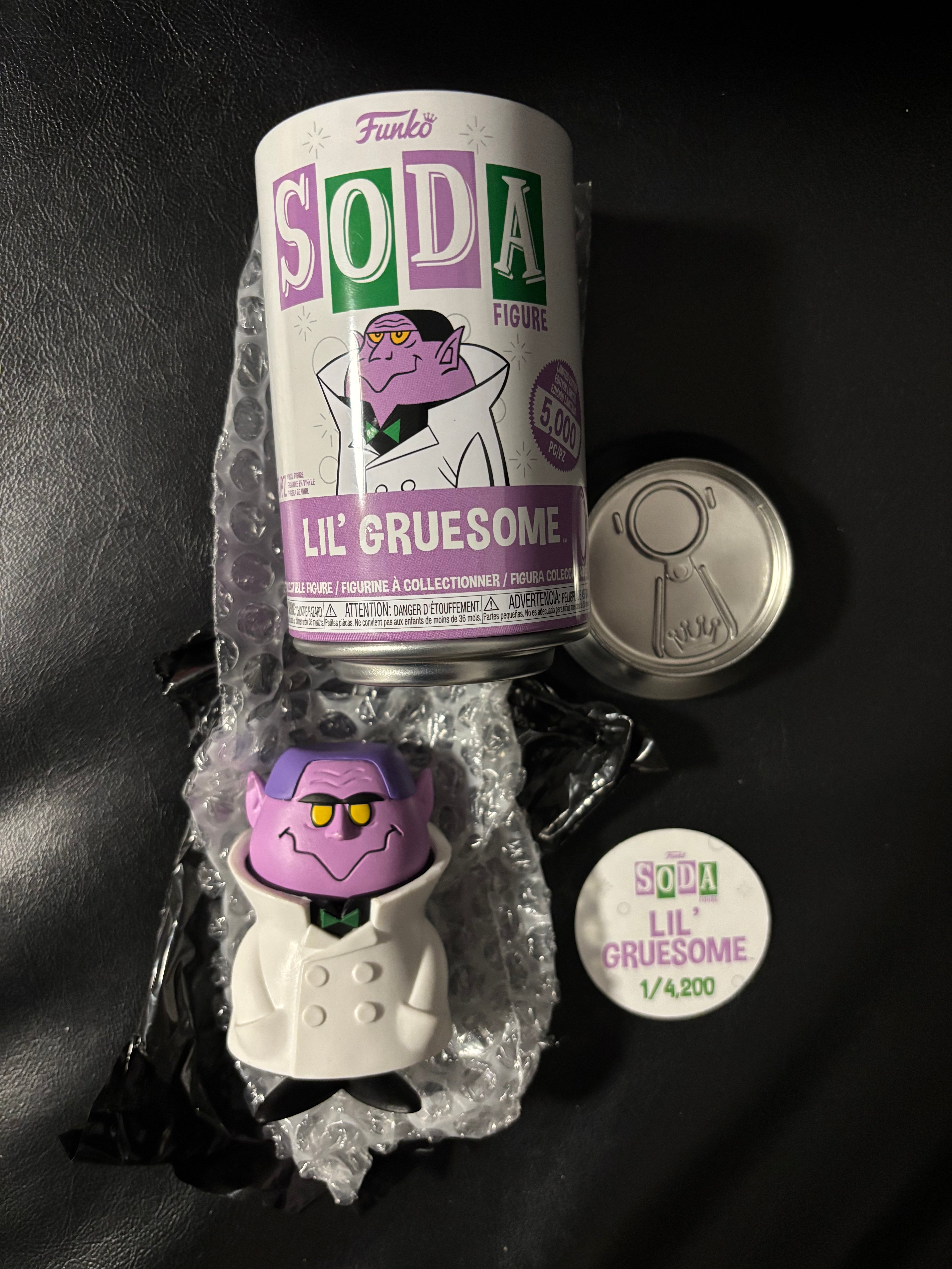 Lil' Gruesome soda  opened