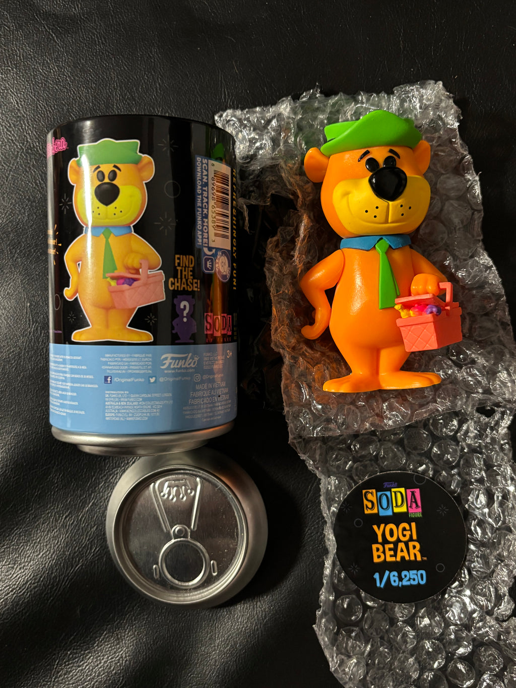 Blacklight Yogi Funko Soda (Opened) Funkon 2022 Limited Edition