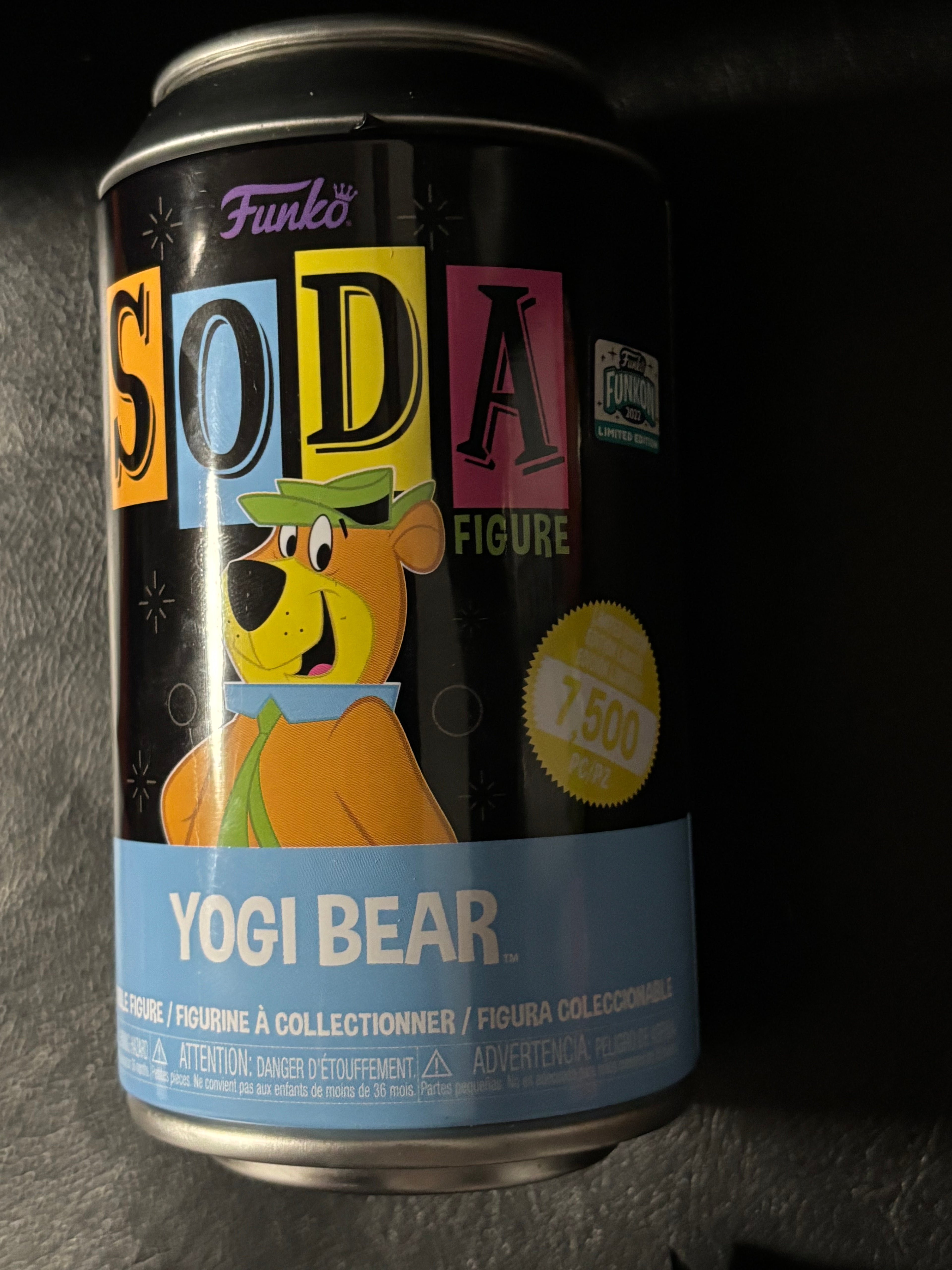 Blacklight Yogi Funko Soda (Opened) Funkon 2022 Limited Edition
