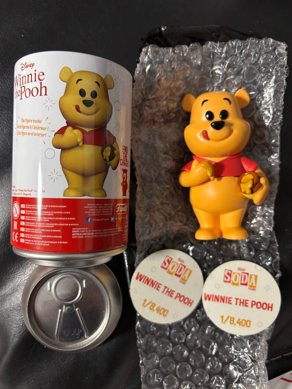 Winnie the Pooh Funko Soda Hottopic Exclusive (Opened) came with two caps