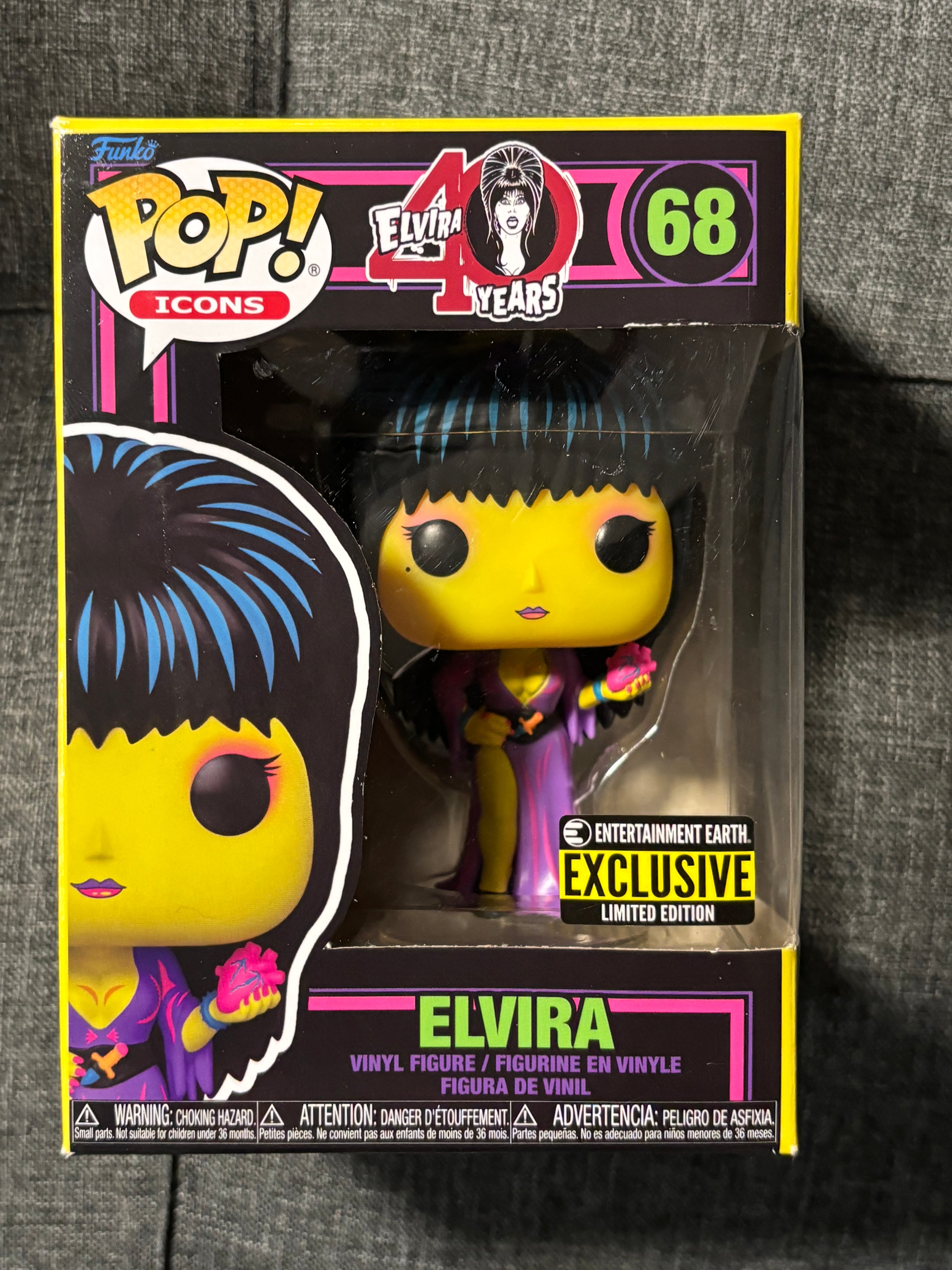 Elvira #68 (Blacklight) Limited Edition Entertainment Earth Exclusive