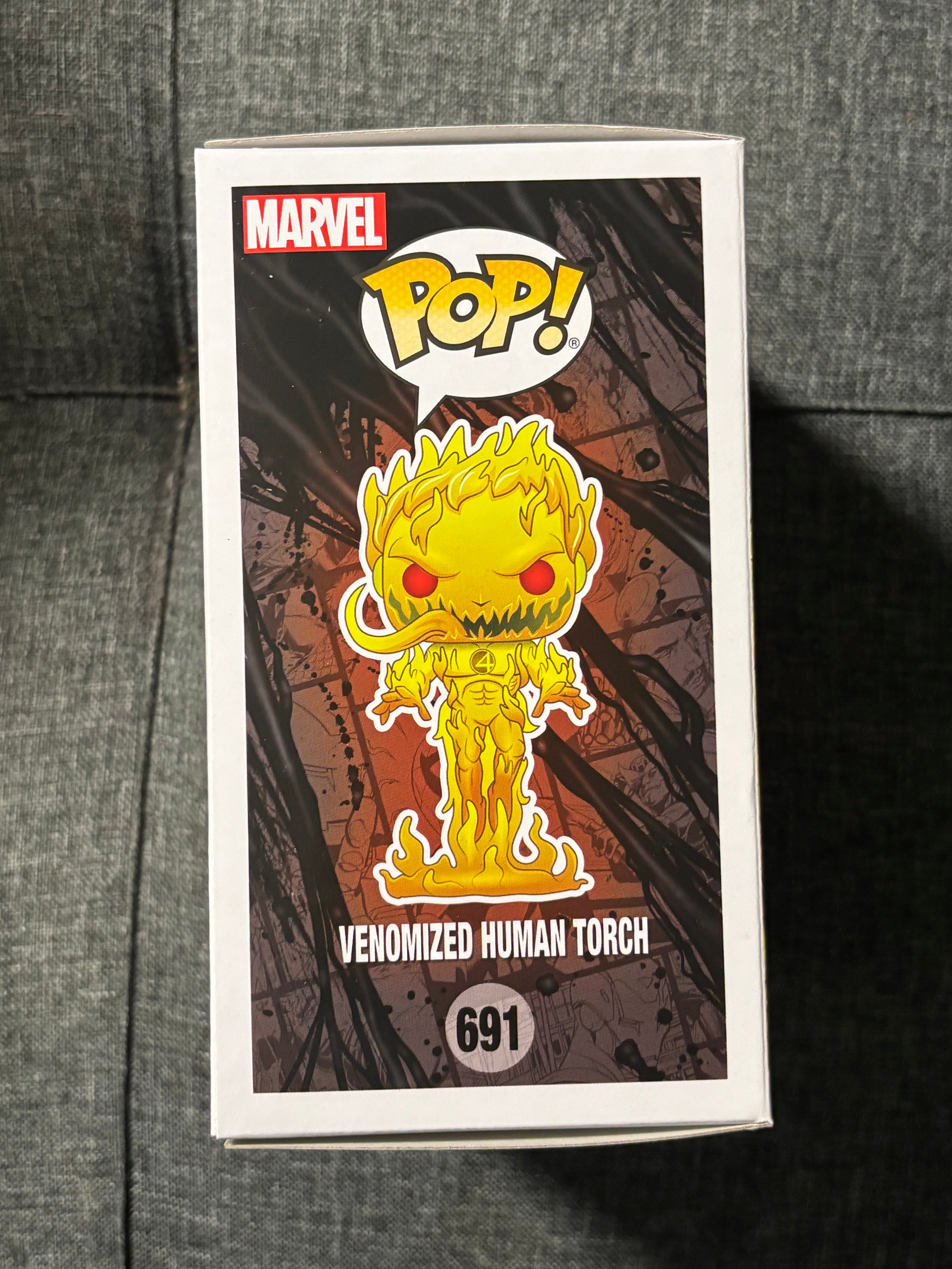 Venomized Human Torch #691 (GITD) (mystery box)