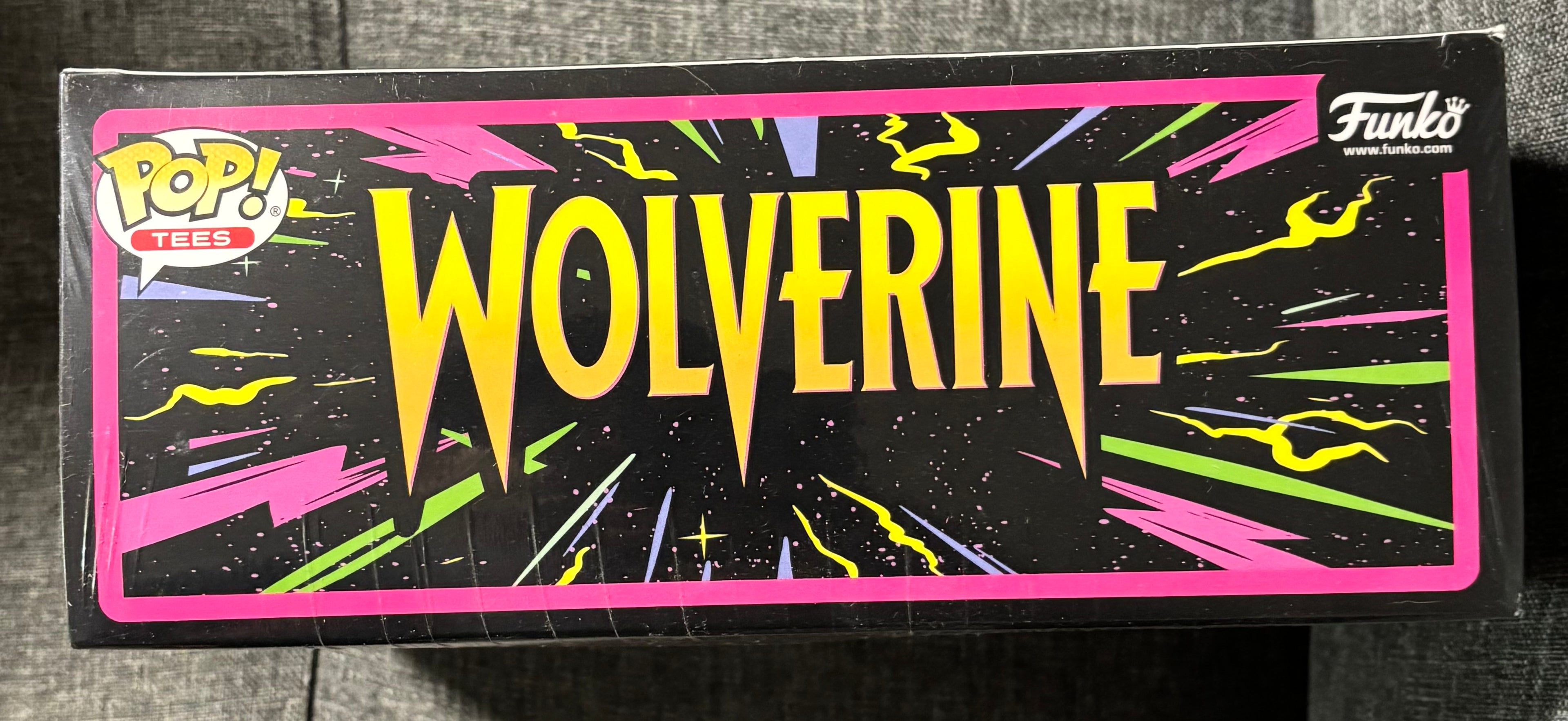 X-Men Wolverine Blacklight Pop &Tee size (XL)