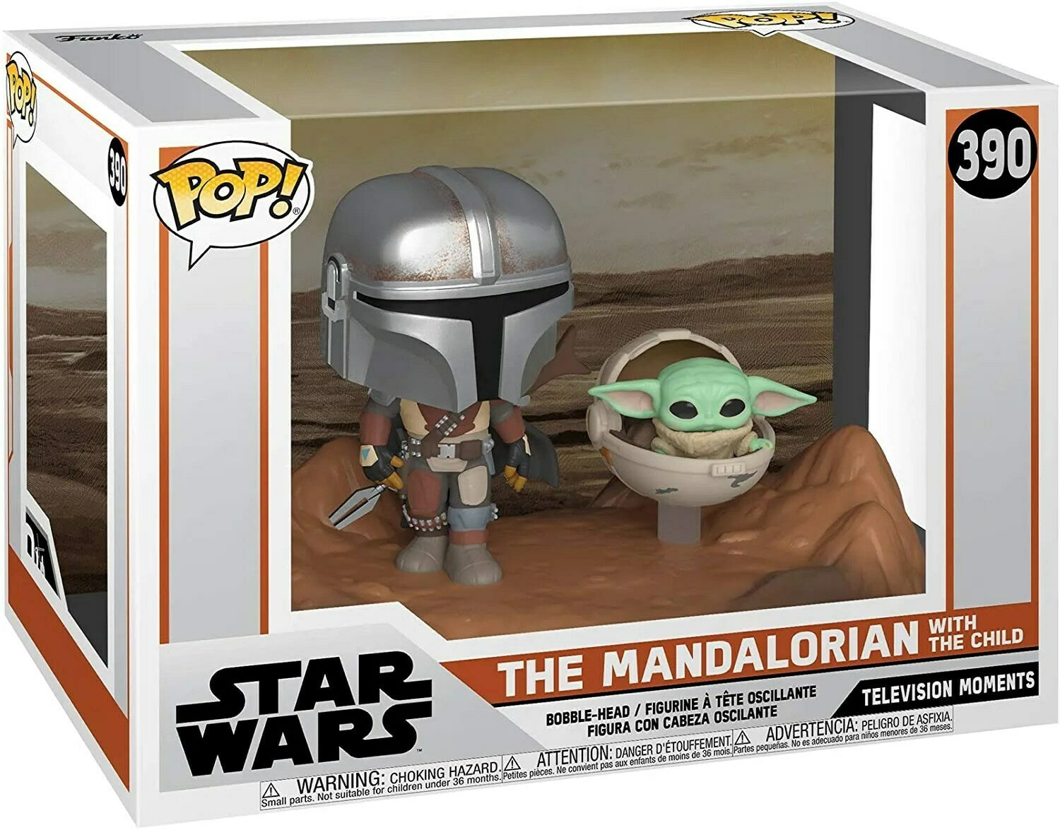 The Mandalorian with The Child (Star wars)