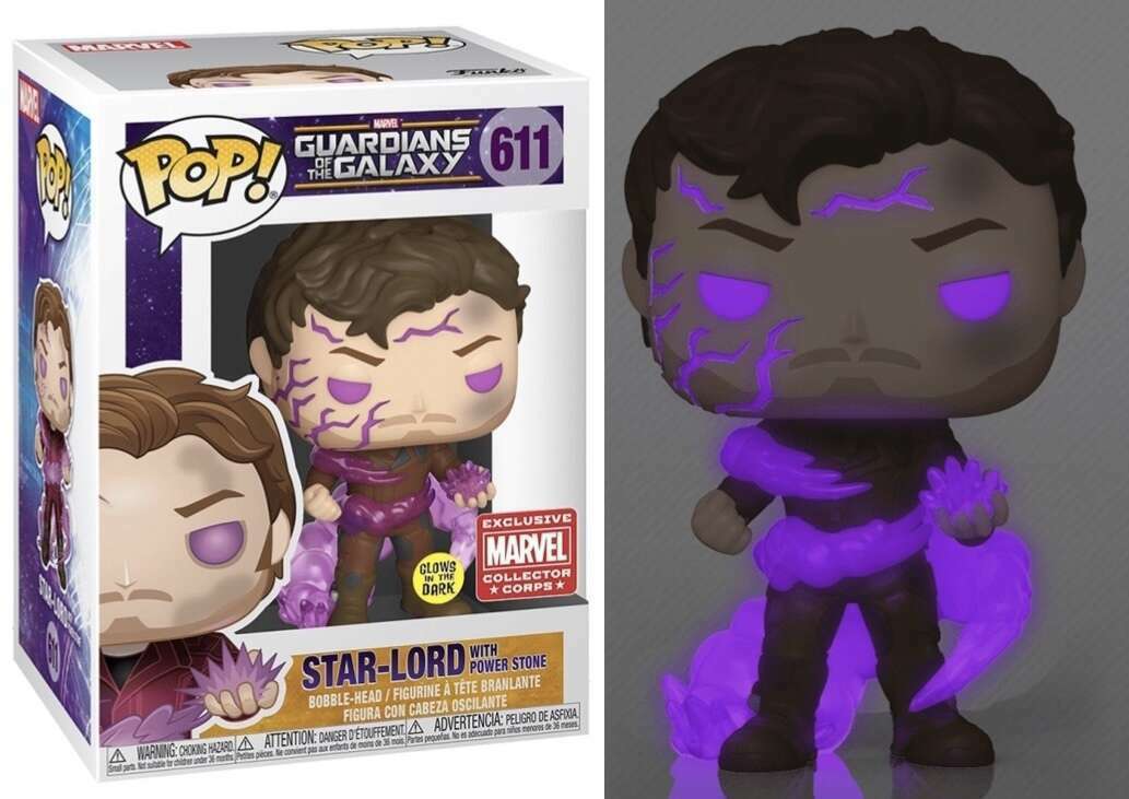 Star-Lord with Power Stone (Glow) marvel collector’s corp